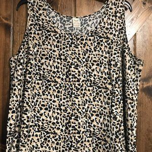 Faded Glory Women's Top Size 3X Black/Brown/White